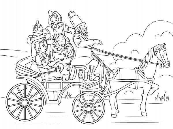 Horse of a Different Color coloring page image