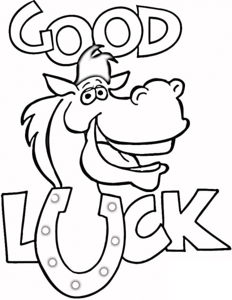 Horseshoe  coloring page image