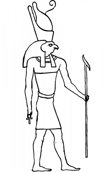 Horus coloring page image