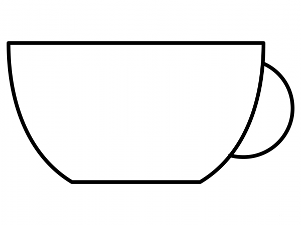 Hot Beverage Emoji coloring page image