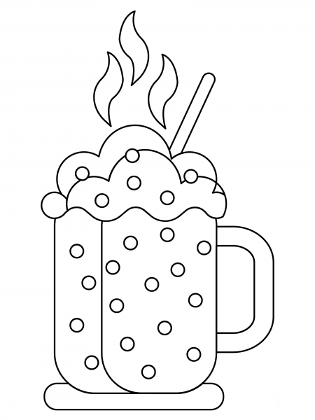 Hot Chocolate coloring page image