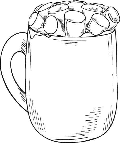 Hot Chocolate coloring page image