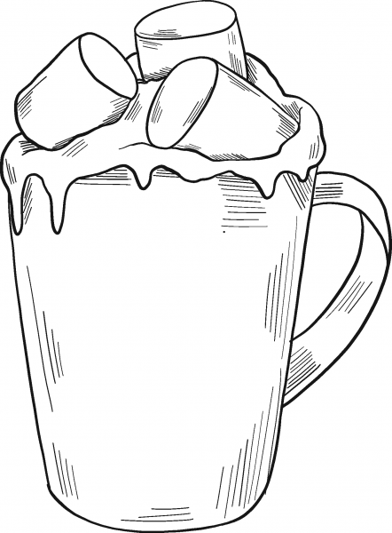 Hot Chocolate coloring page image
