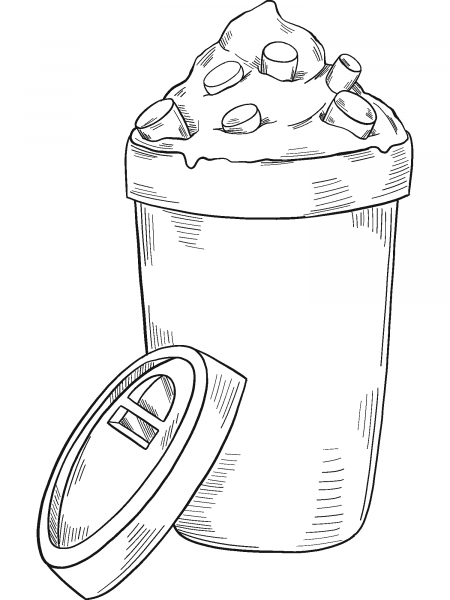 Hot Chocolate coloring page image
