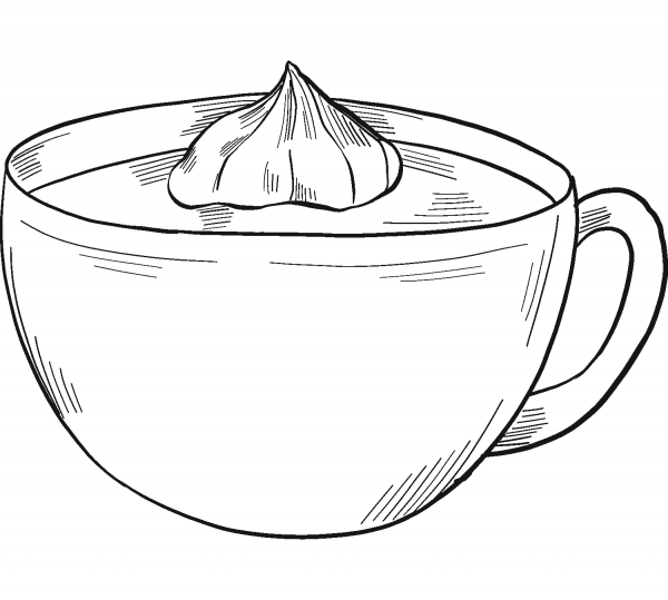 Hot Chocolate coloring page image