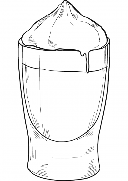 Hot Cocoa coloring page image