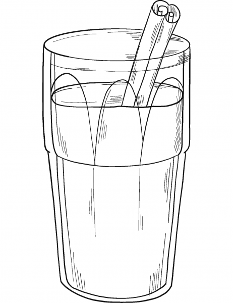 Hot Cocoa coloring page image