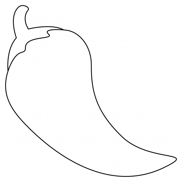 Hot Pepper coloring page image