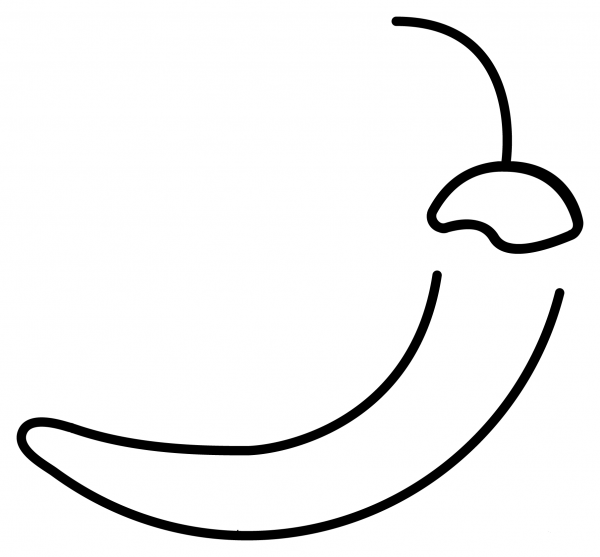 Hot Pepper Emoji coloring page image