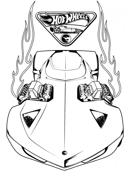 Hot Wheels Acceleracers coloring page image