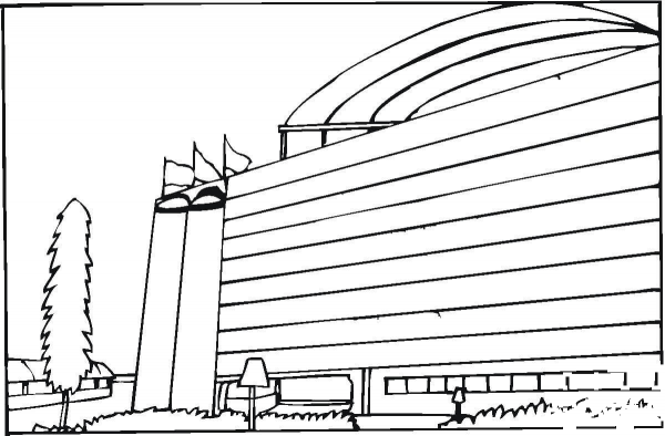 Hotel  coloring page image