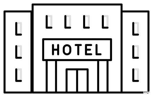 Hotel Emoji coloring page image