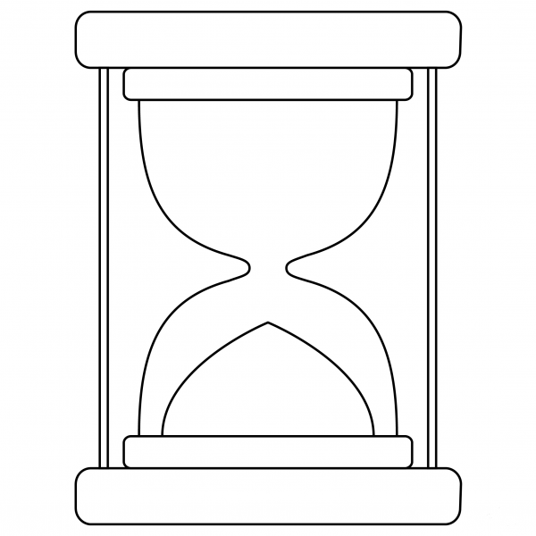 Hourglass Done coloring page image