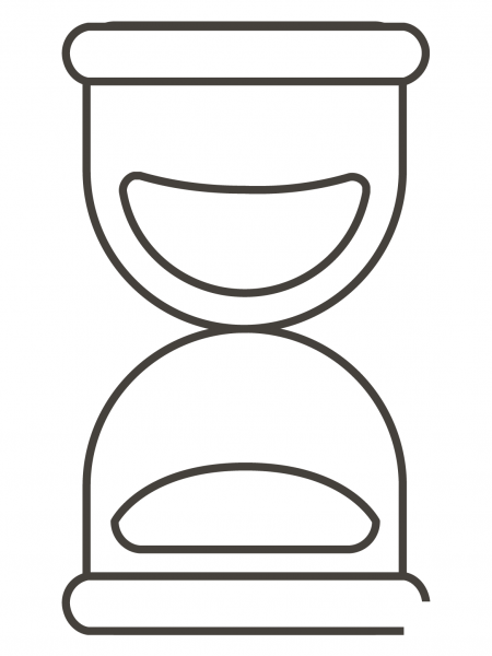 Hourglass Not Done coloring page image
