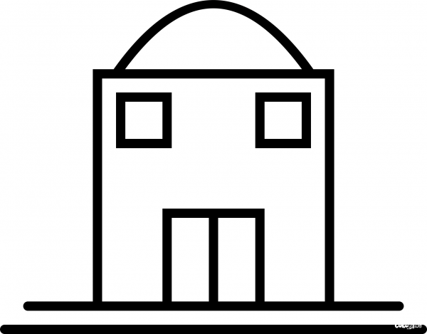 House coloring page image