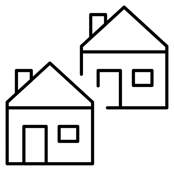 Houses Emoji coloring page image