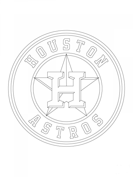 Houston Astros Logo coloring page - ColouringPages