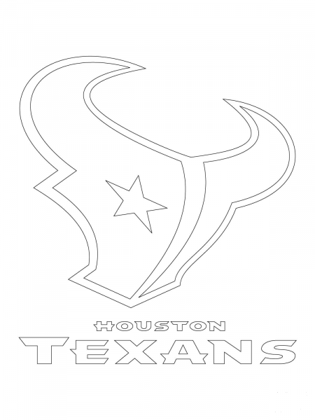Houston Texans Logo  coloring page image