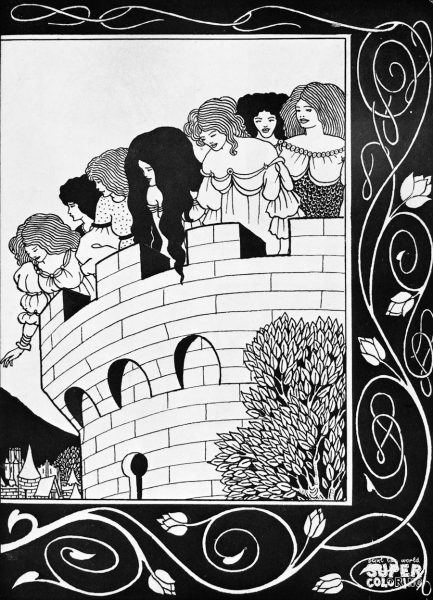 How a Devil in Womans Likeness Would Have Tempted Sir Bors II coloring page image