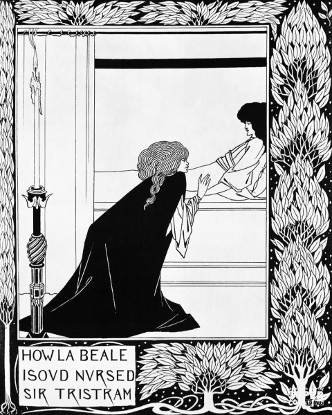 How La Beale Isoud Nursed Sir Tristram coloring page image