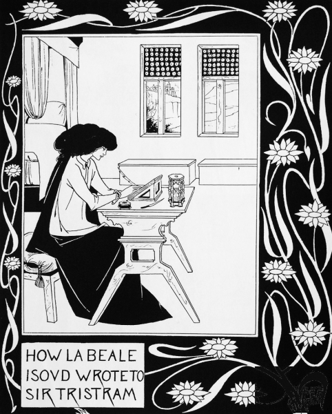 How La Beale Isoud Wrote to Sir Tristram coloring page image