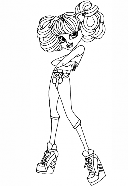 Howleen Wolf coloring page image