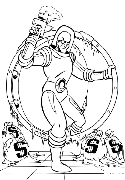 Hugo Strange coloring page image
