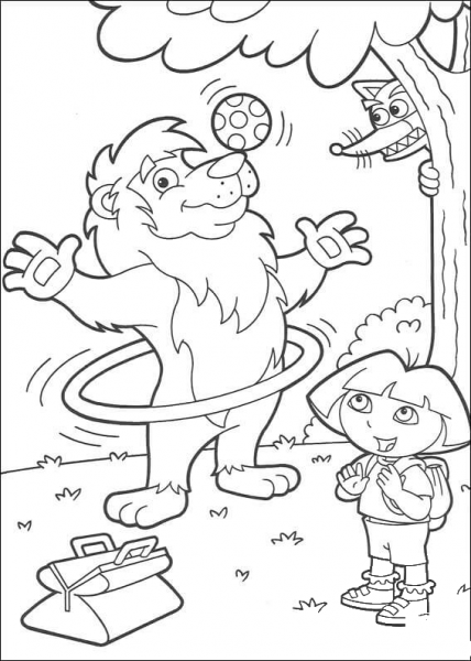 Hula hoop  coloring page image