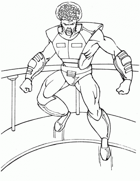 Hulk villain coloring page image