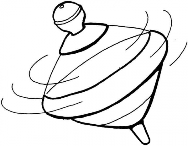 Humming Top  coloring page image