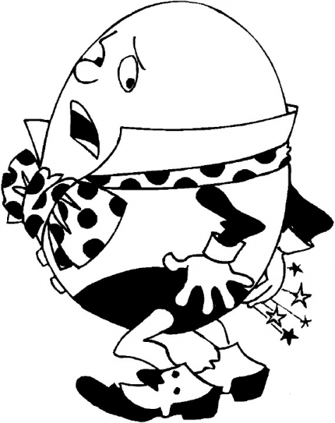 Humpty Dumpty  coloring page image