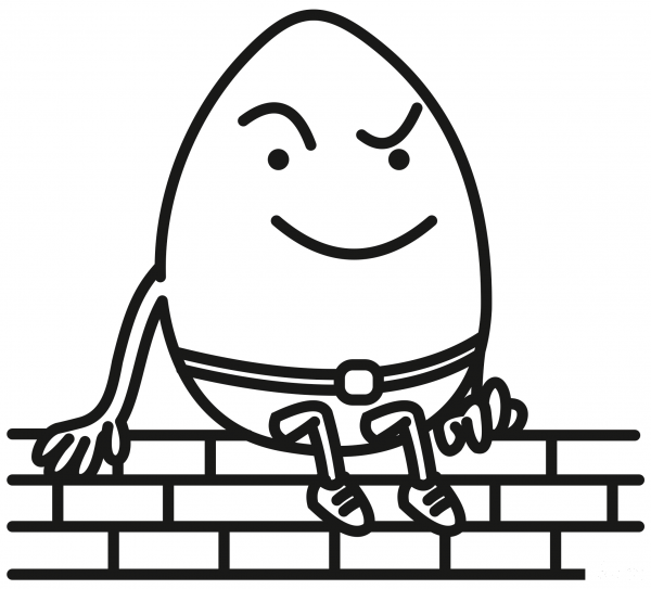 Humpty Dumpty coloring page image