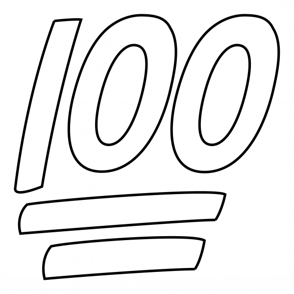 Hundred Points coloring page image