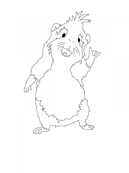 Hurley is Ready to Rock coloring page image