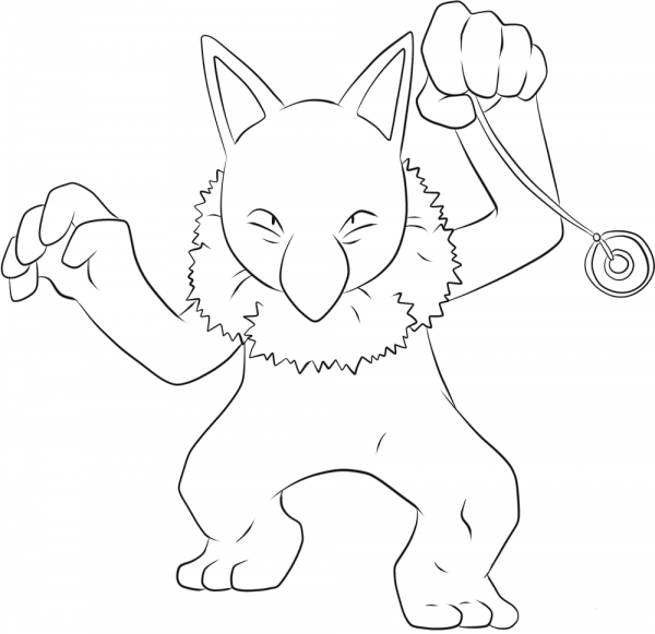 Hypno coloring page image