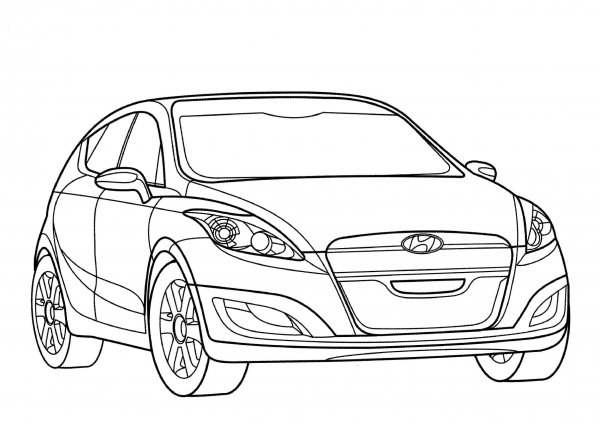 Hyundai Arnejs  coloring page image