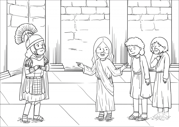 I haven’t Found Anyone in Israel with Such Great Faith coloring page image
