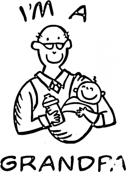 I’m a Grandpa  coloring page image