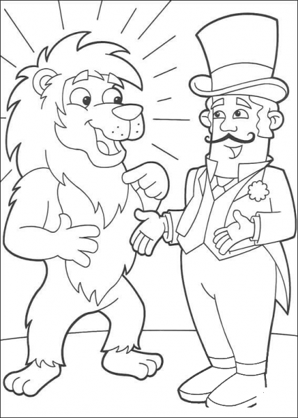 I’m Lion  coloring page image