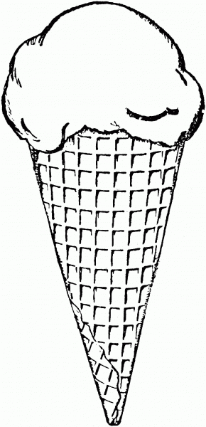 Ice Cream  coloring page image