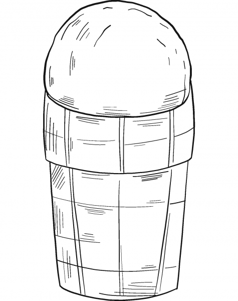 Ice Cream coloring page image