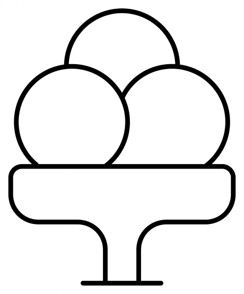 Ice Cream Emoji coloring page image