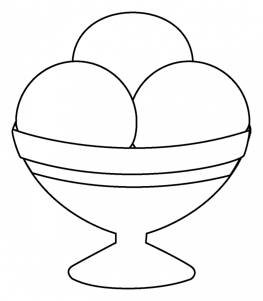 Ice Cream Emoji coloring page image