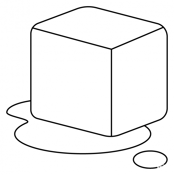 Ice Emoji coloring page image