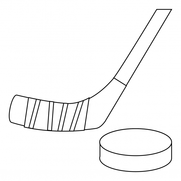 Ice Hockey coloring page image