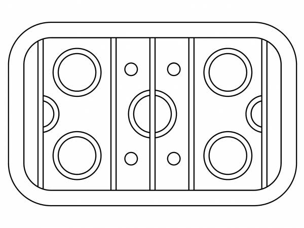 Ice Hockey Rink coloring page - ColouringPages