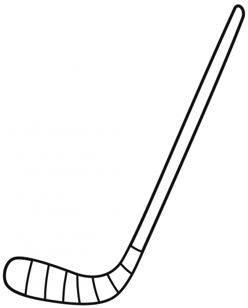 Ice Hockey Stick coloring page image