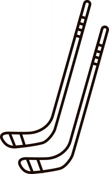 Ice Hockey Stick coloring page image