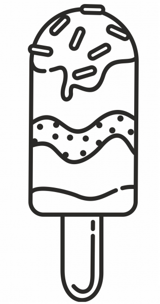 Ice Pop coloring page image