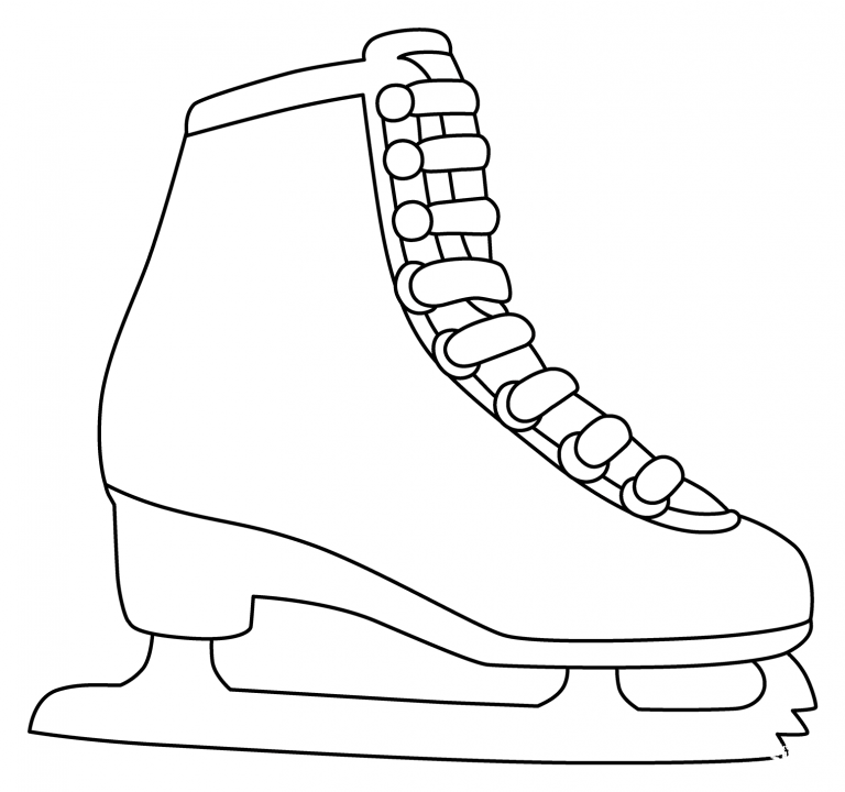 Ice Skate Emoji coloring page ColouringPages